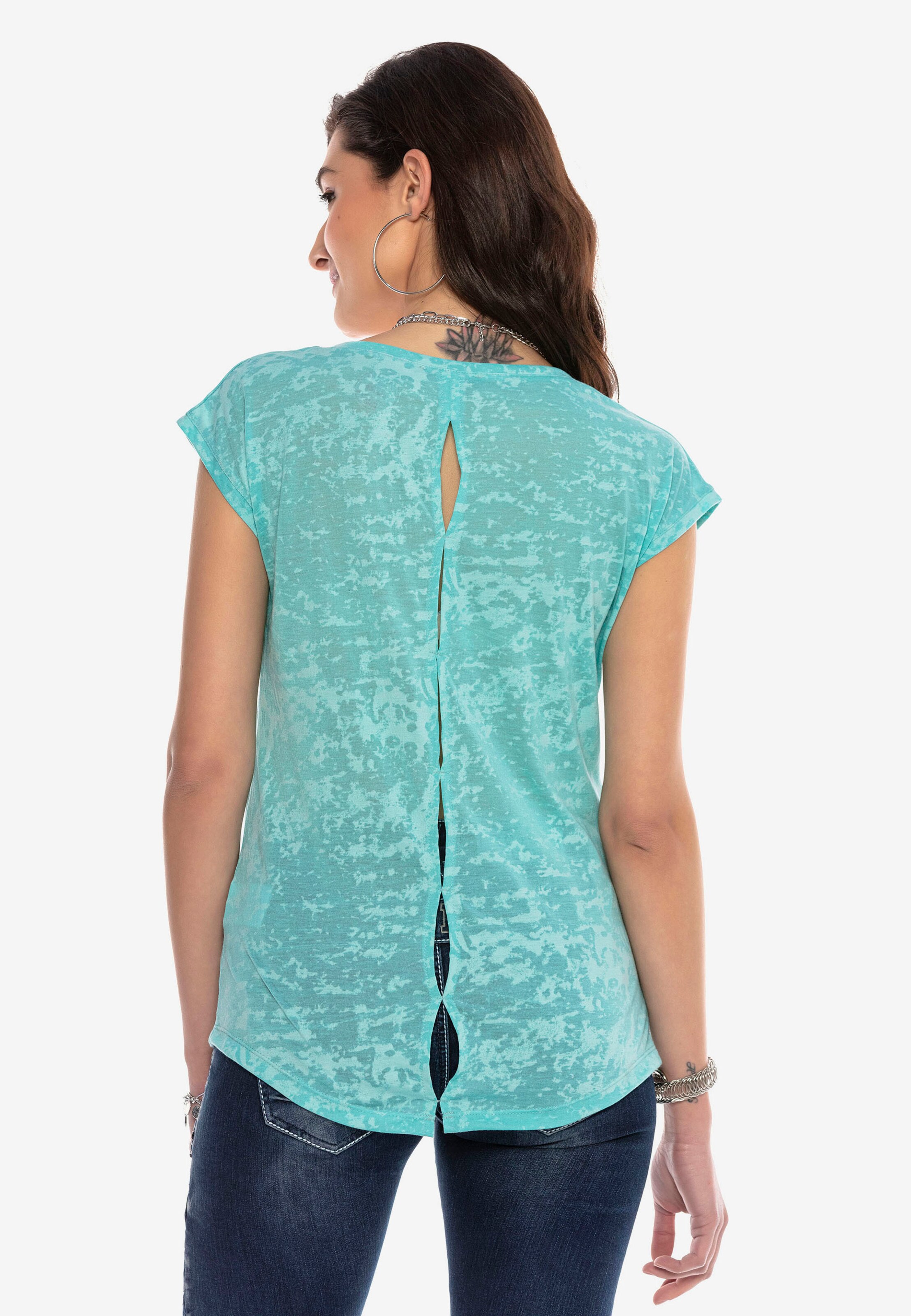 Frauen Shirts & Tops CIPO & BAXX Shirt 'WT300' in Blau - QB48849 Frauen Shirts & Tops CIPO & BAXX Shirt 'WT300' in Blau - QB48849