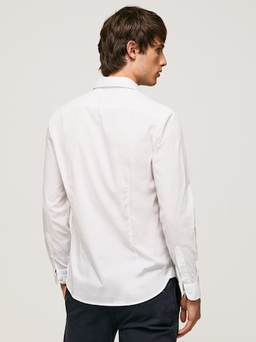 Pepe Jeans Regular fit Button Up Shirt 'Frank' in White