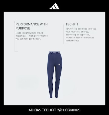 Skinny Pantalon de sport ADIDAS PERFORMANCE en bleu