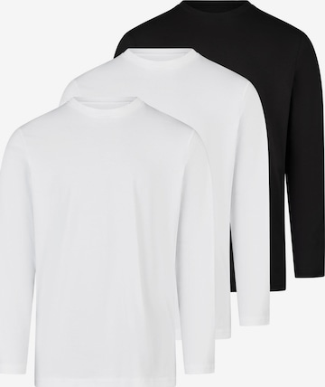 Ragman Shirt 'Basic' in Black: front
