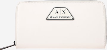 ARMANI EXCHANGE Wallet in White: front