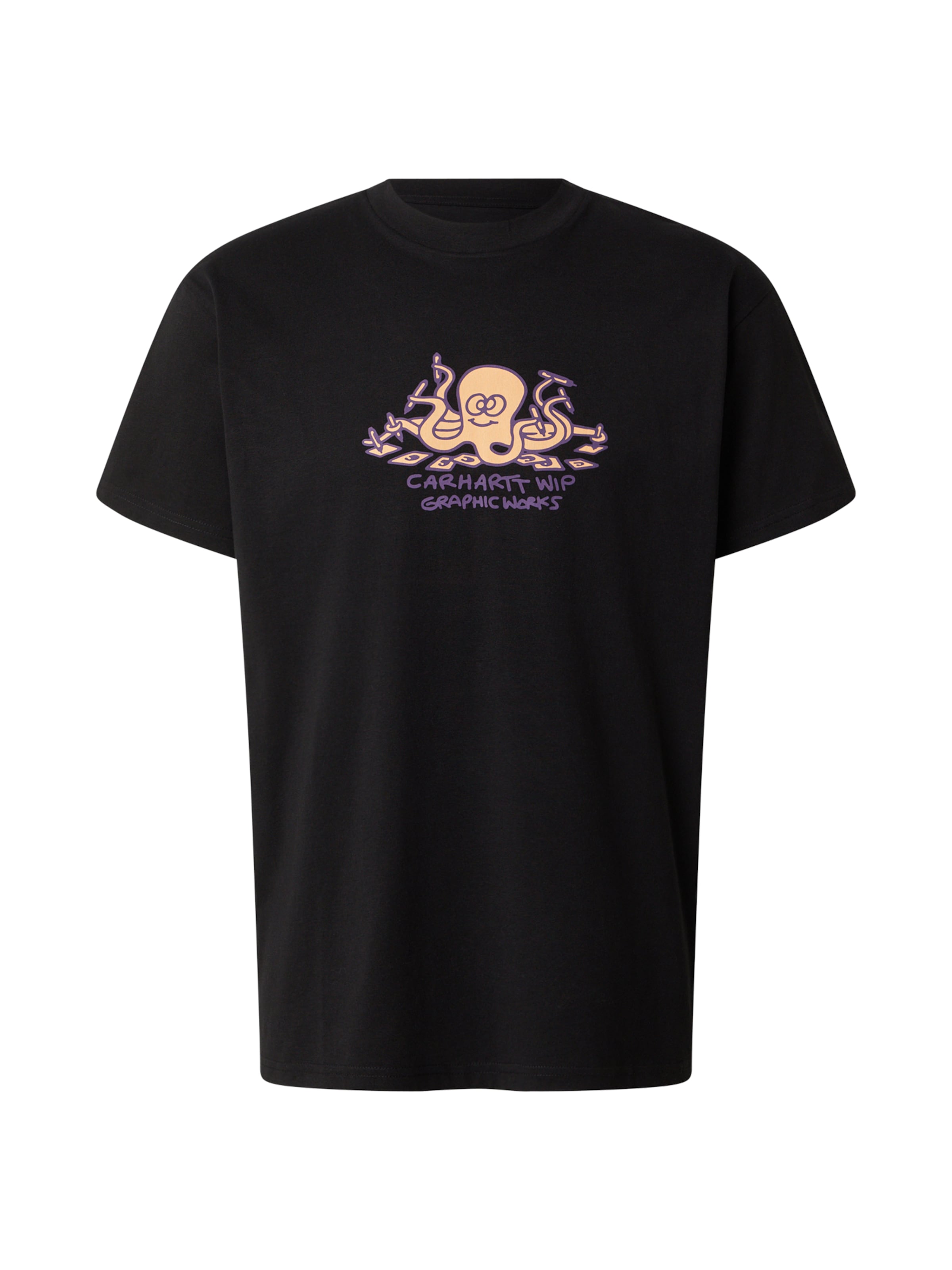 Carhartt WIP - Camiseta en negro: frente