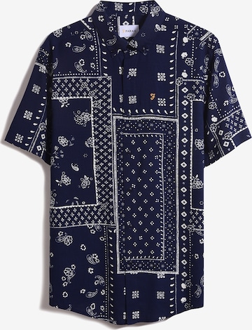 Chemise 'Marcus' FARAH en bleu : devant