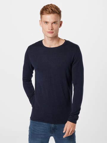 SELECTED HOMME Trui 'Rome' in Zwart: voorkant