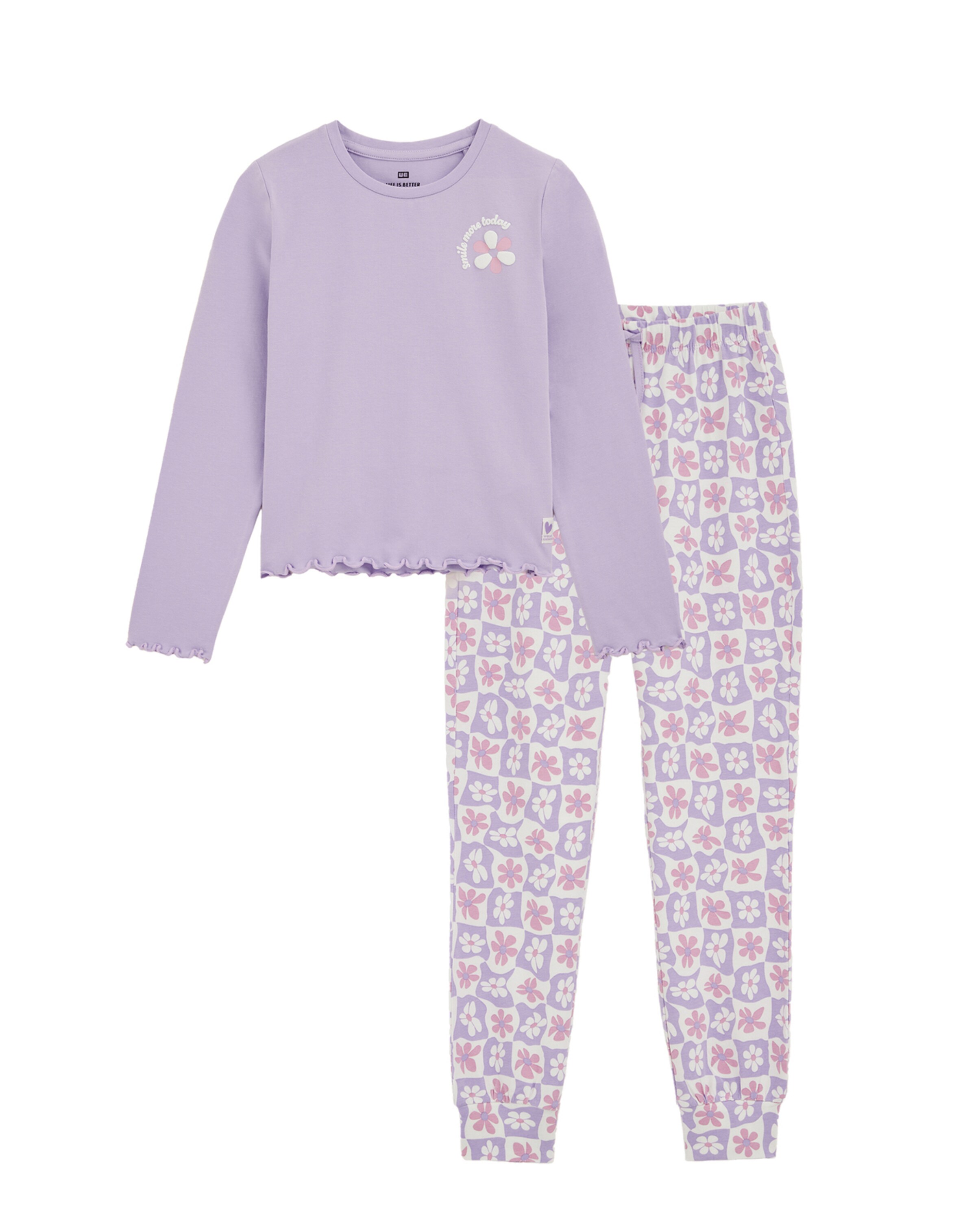 WE Fashion Schlafanzug in Lila: Vorderseite