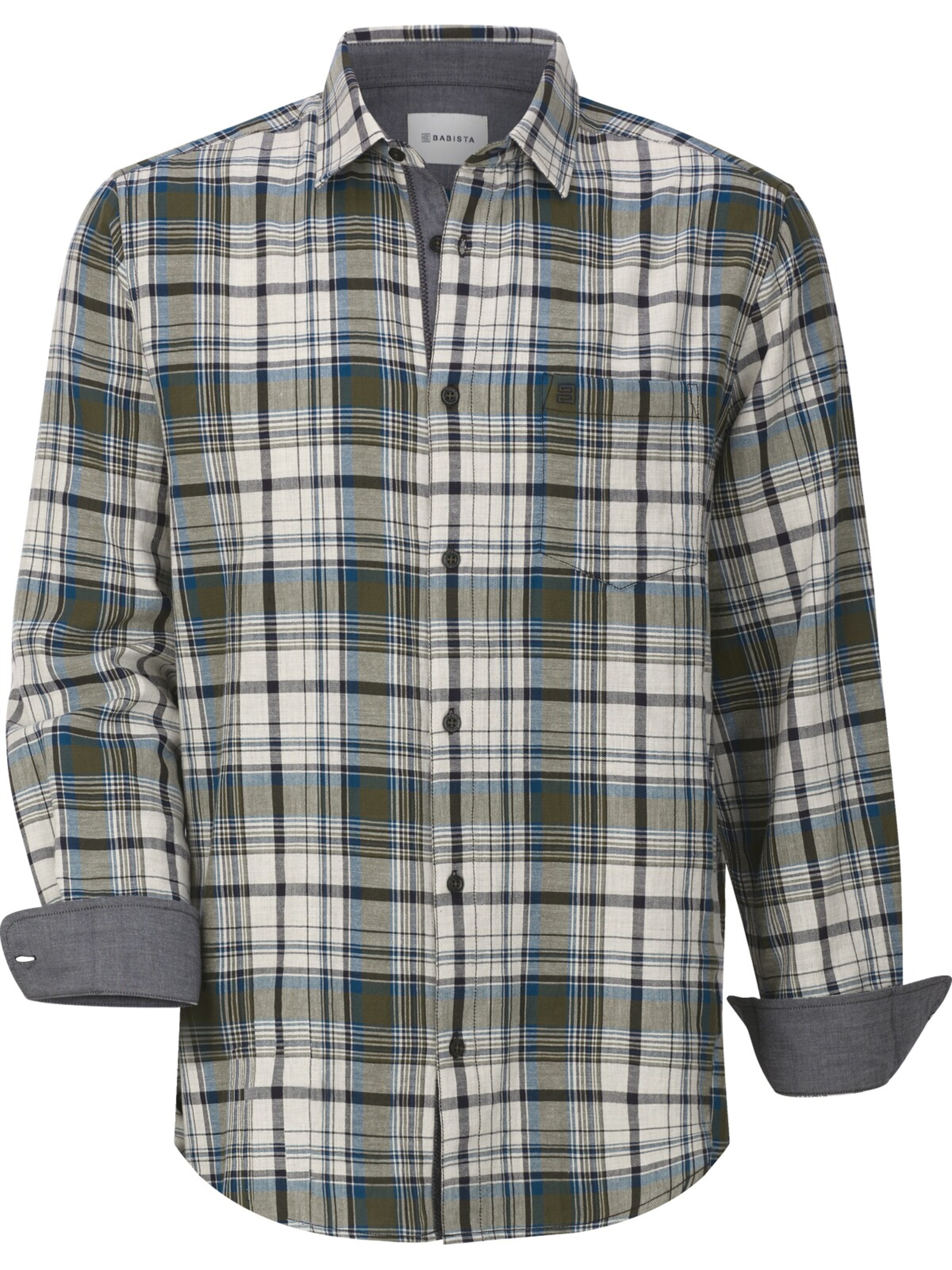 BABISTA Regular Fit Hemd 'Jalor' in Grün: Vorderseite