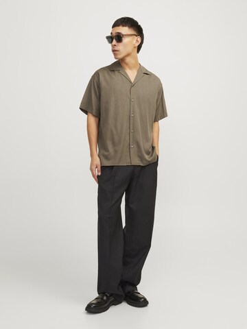 JACK & JONES - Comfort Fit Camisa 'CAARON' em cinzento