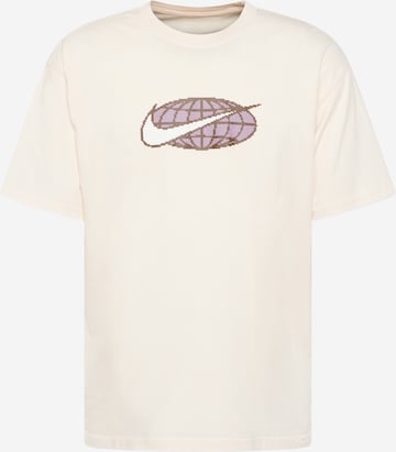 Nike Sportswear Shirt in Beige: voorkant