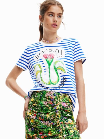 T-shirt 'PARIS' Desigual en bleu : devant