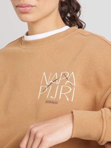 NAPAPIJRI Sweatshirt 'B-RHIN' i brun