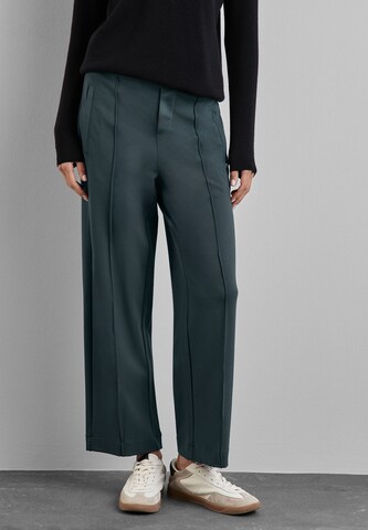 STREET ONE Regular Bundfaltenhose in Grau