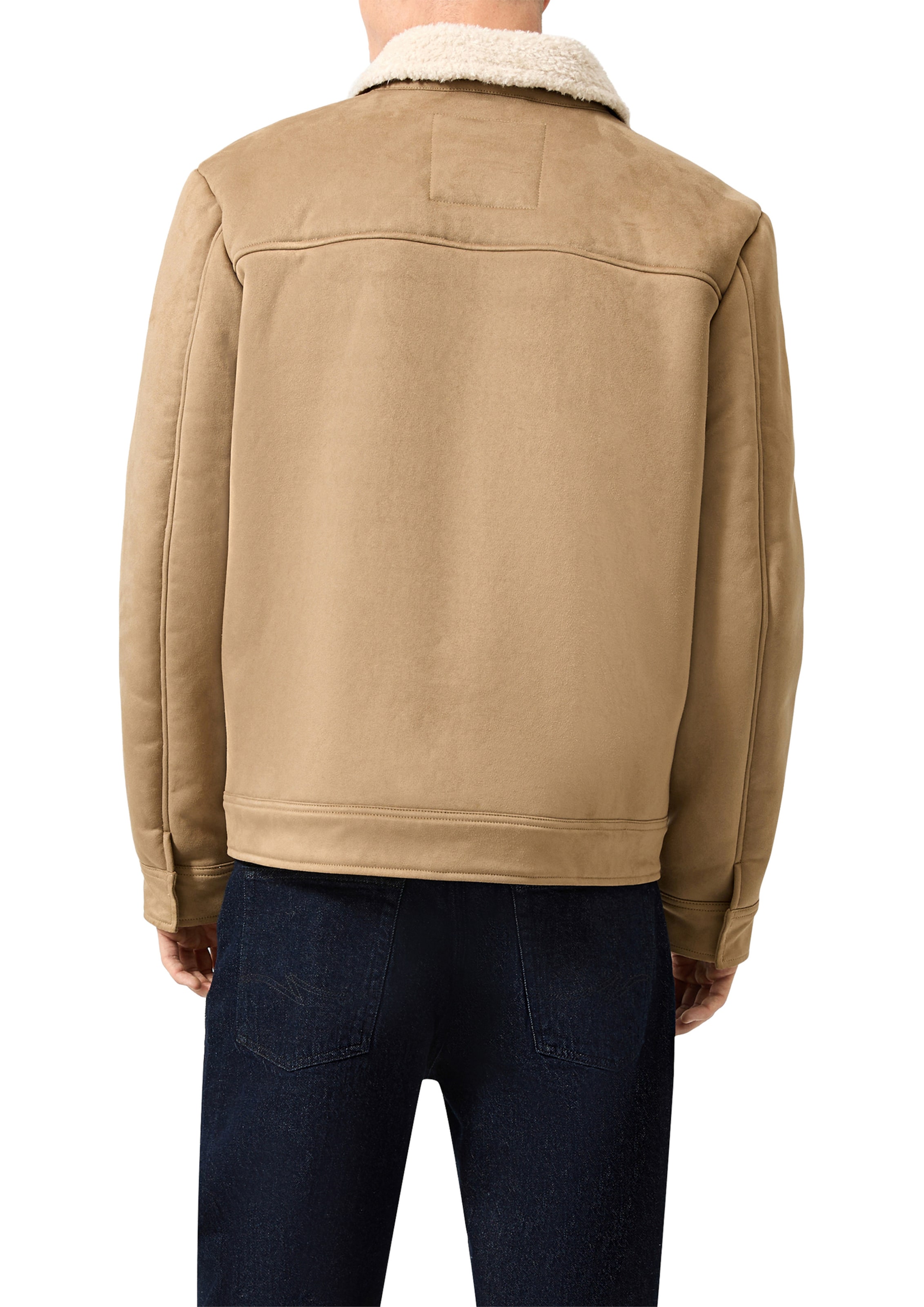 QS Jacke in Braun: Rückseite