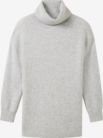 TOM TAILOR DENIM Sweater in Grey: front