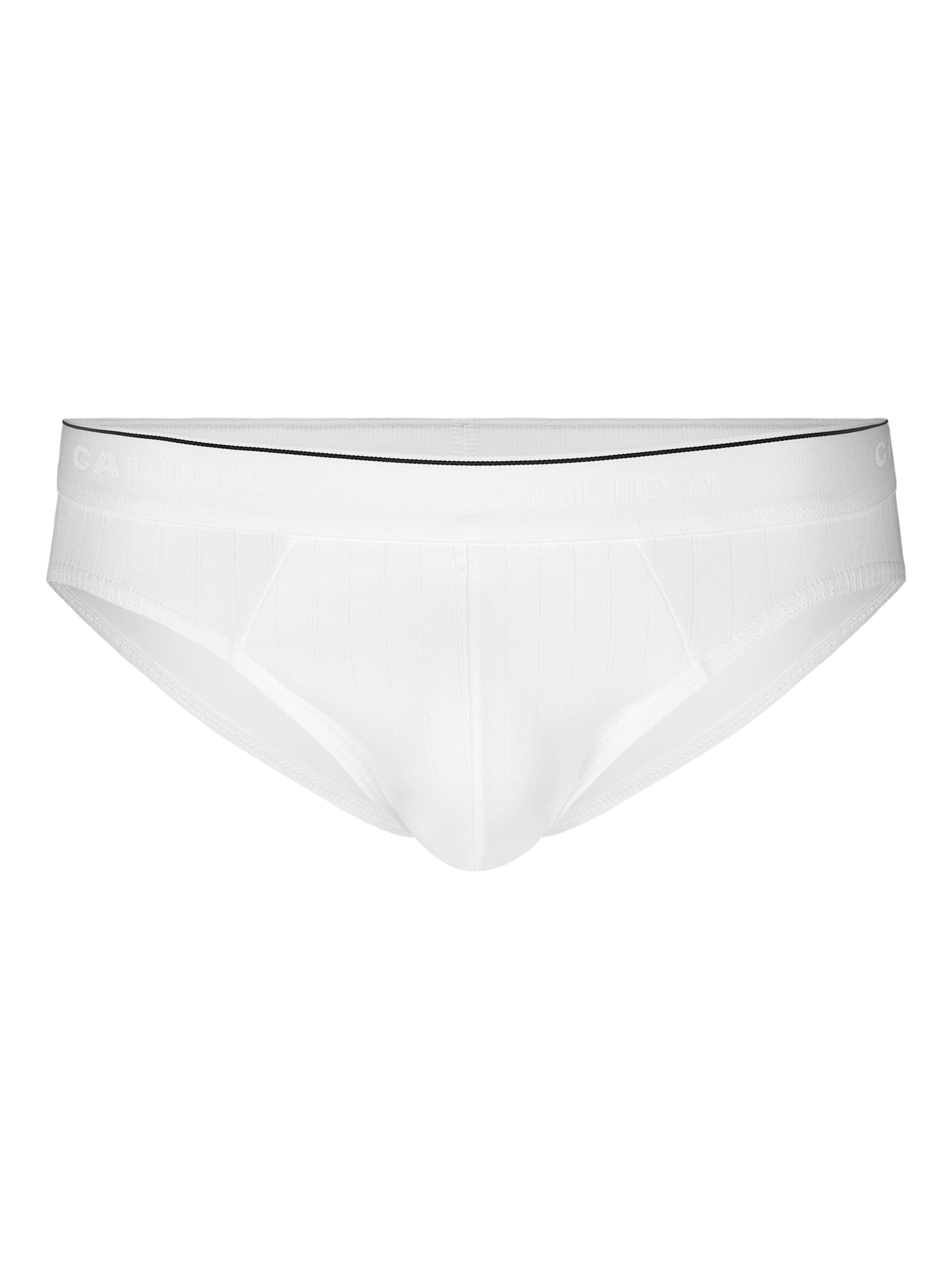 Slip 'Pure & Style' di CALIDA in bianco: frontale