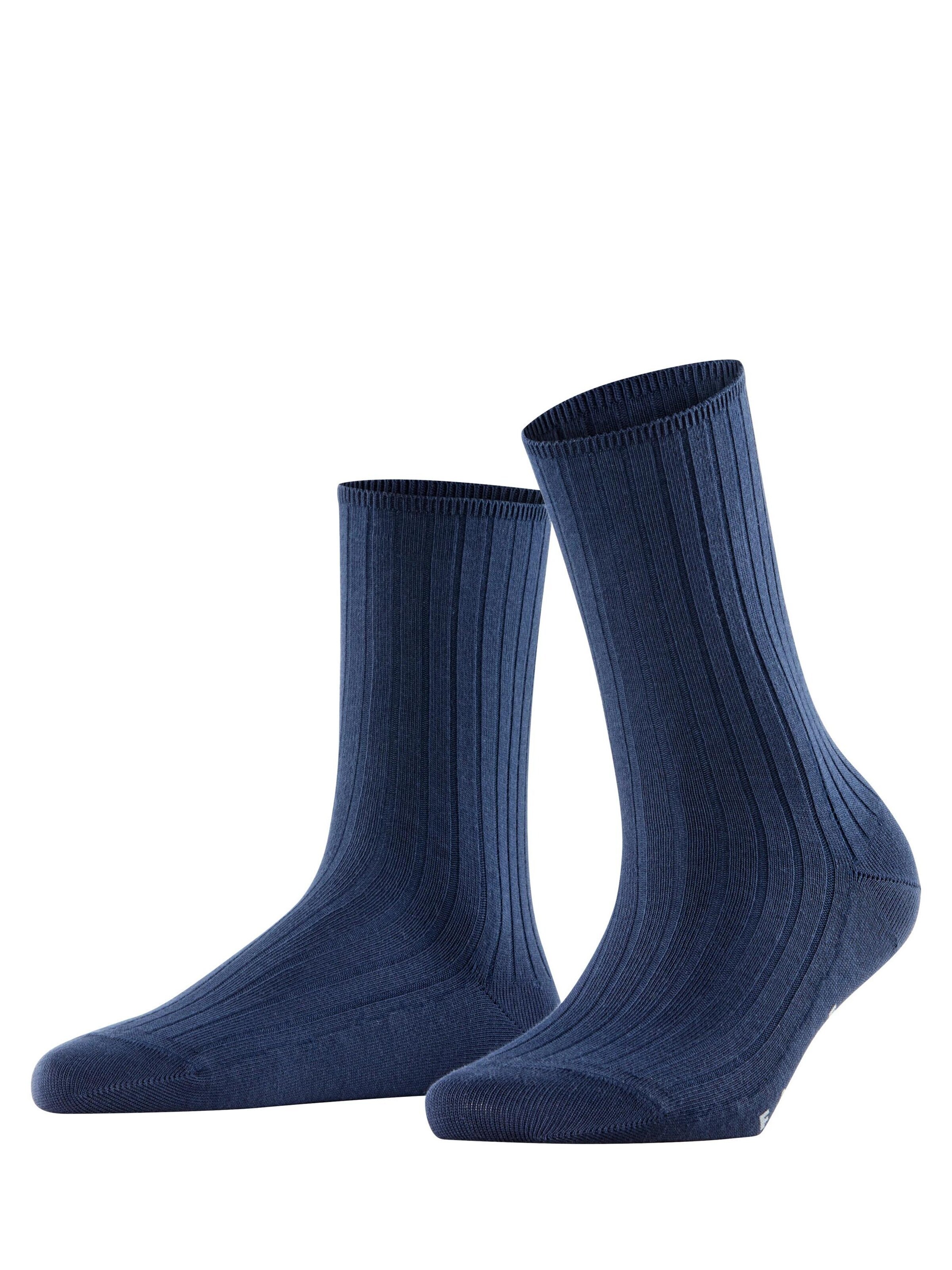 FALKE Socken 'Cotton Rib'‌‌ in Blau: Vorderseite