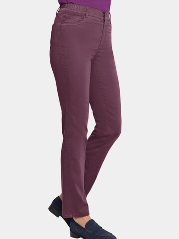 Regular Pantalon Goldner en violet