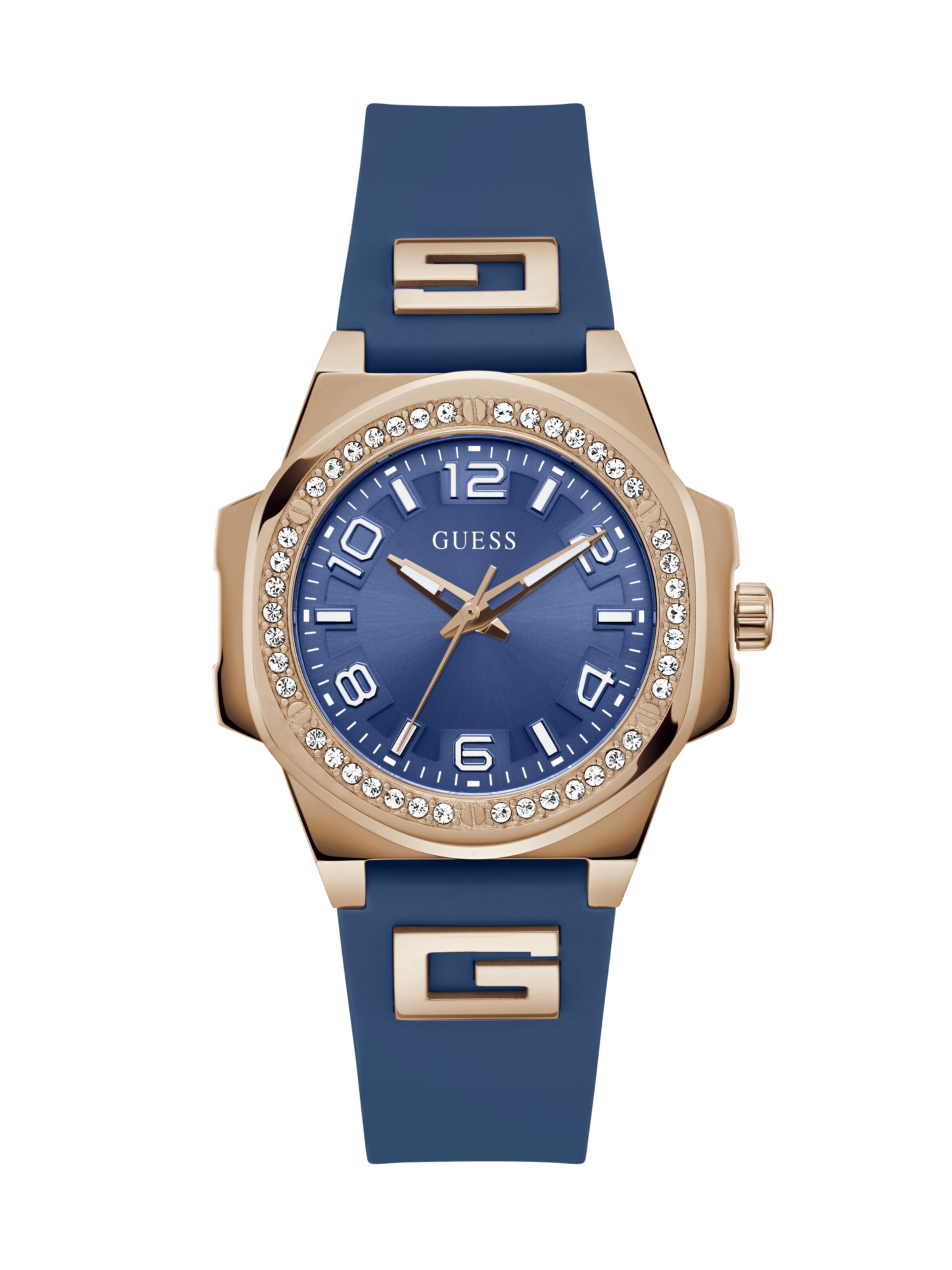 GUESS Analoog horloge 'Hype' in Blauw: voorkant