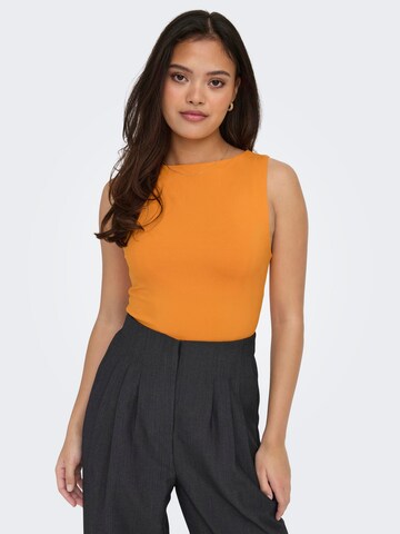 ONLY - Top 'ONLEa' em laranja