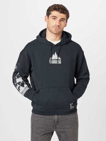 CONVERSE Sweatshirt in Zwart: voorkant