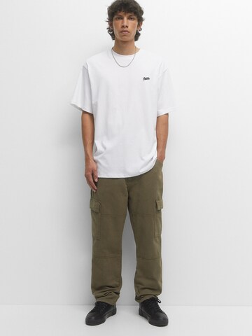 Pull&Bear Loose fit Cargo Pants in Green