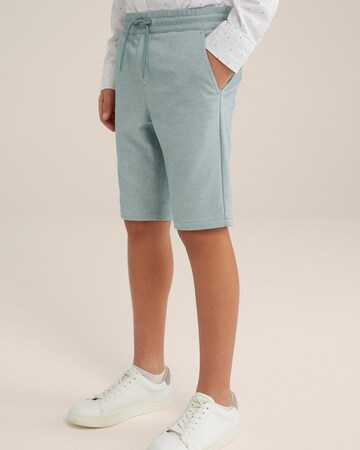 WE Fashion Slimfit Παντελόνι σε μπλε: μπροστά