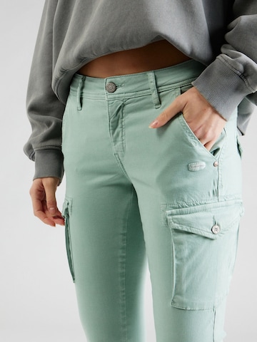 Coupe slim Jeans cargo 'Amelie' Gang en vert