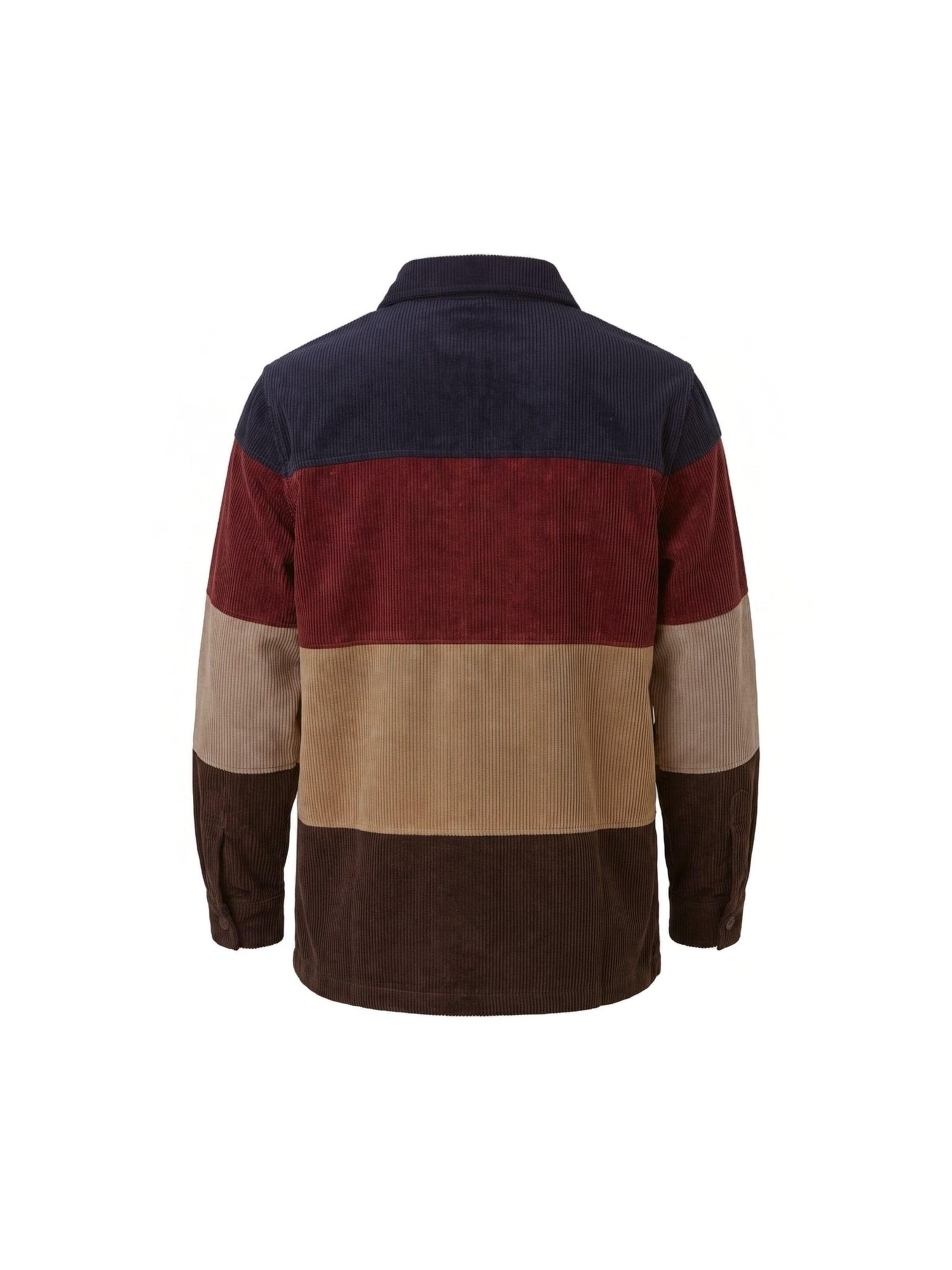 Veste mi-saison 'DORR CORDUROY STRIPES BLUE-REDDISH BROWN BEIGE-DK BROWN' SEBAGO en mélange de couleurs
