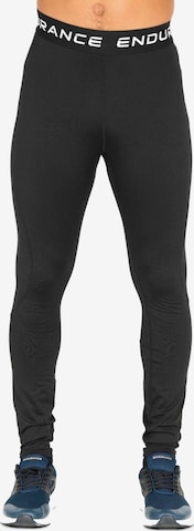 ENDURANCE Skinny Leggings 'Power V2 M Winter Tights' in Schwarz: Vorderseite