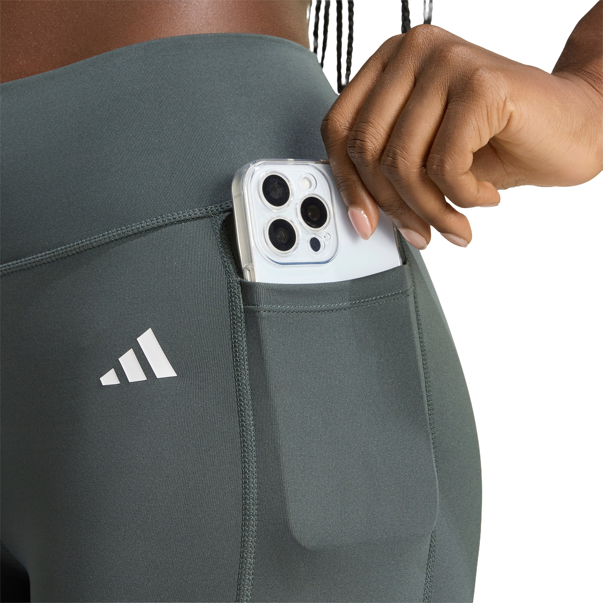 ADIDAS PERFORMANCE Скинни Спортивные штаны 'OPT ESS' в Серый