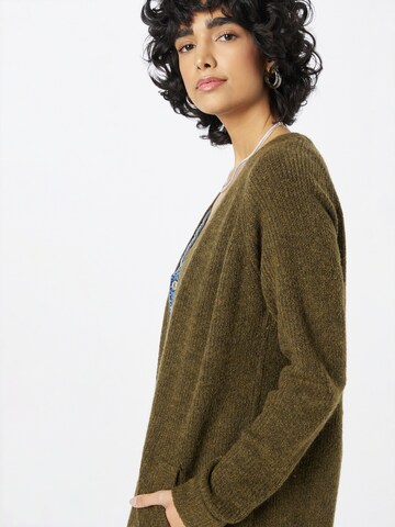 PIECES Knit Cardigan 'Ellen' in Green