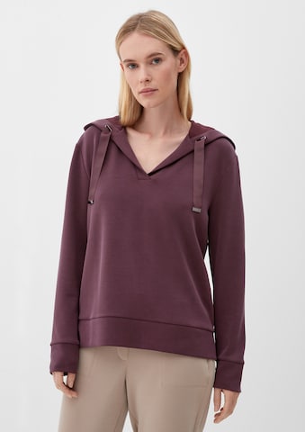 Sweat-shirt s.Oliver BLACK LABEL en violet : devant