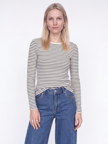 JJ Rebel T-shirt 'JREBWMILLE' i vit: framsida