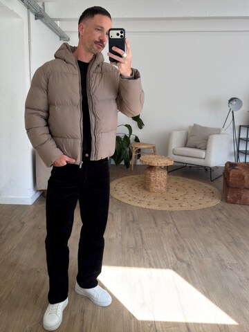 DAN FOX APPAREL Winter Jacket 'John' in Beige