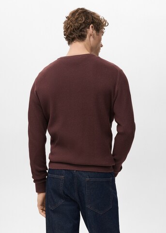 MANGO MAN Sweater 'Antigua' in Red