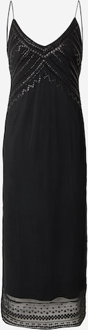 Rochie de seară de la Abercrombie & Fitch pe negru: față