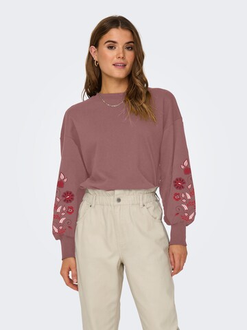 ONLY Mikina 'ONLBrooke' – pink: přední strana