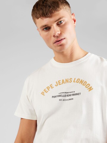 Pepe Jeans - Camiseta 'WADDON' en blanco