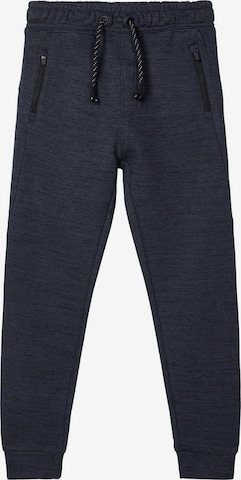 Effilé Pantalon 'Scott' NAME IT en bleu : devant