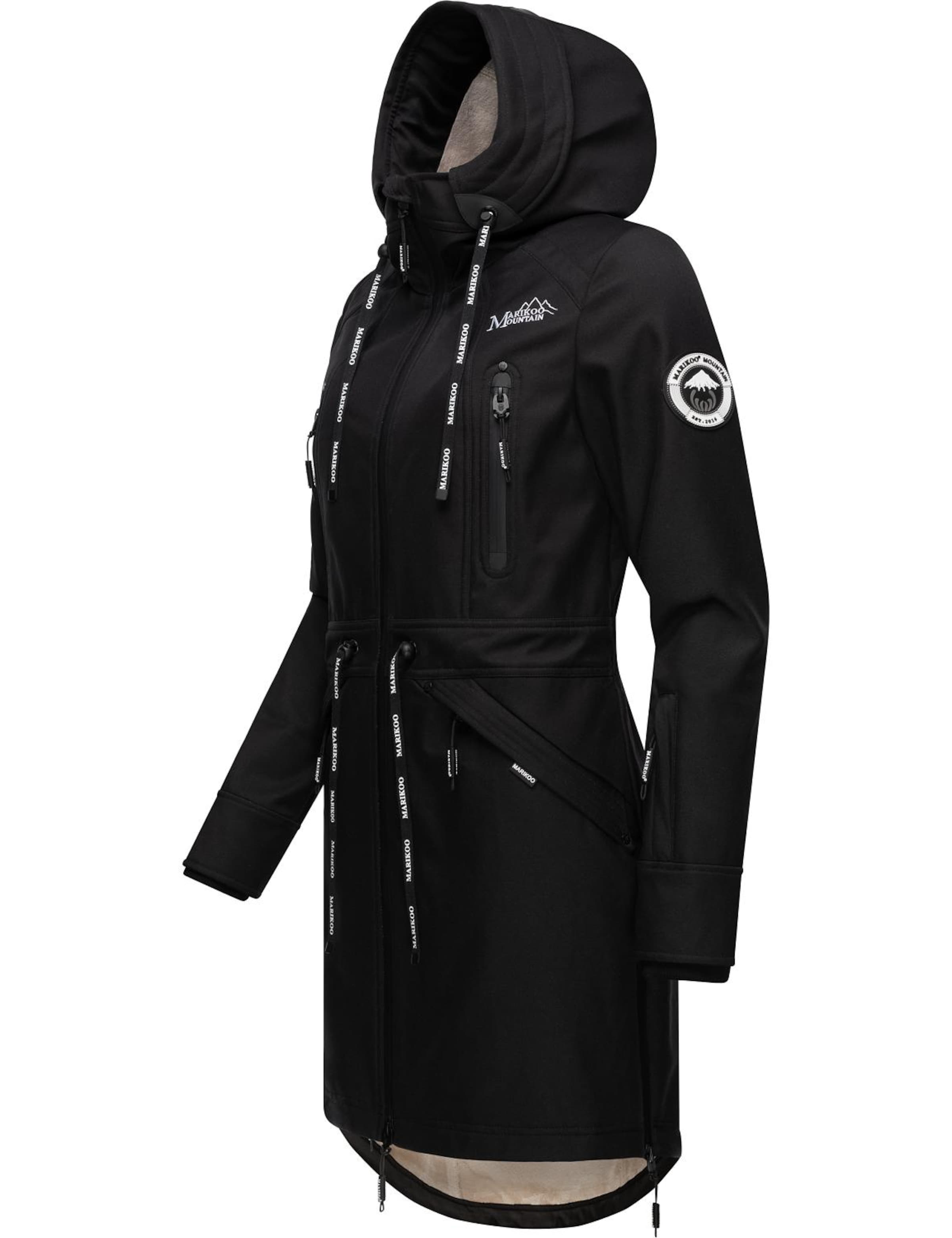 Parka de primăvară-toamnă de la MARIKOO pe negru