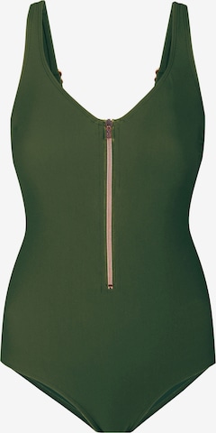 Marc & André Push-up Swimsuit in Green: front