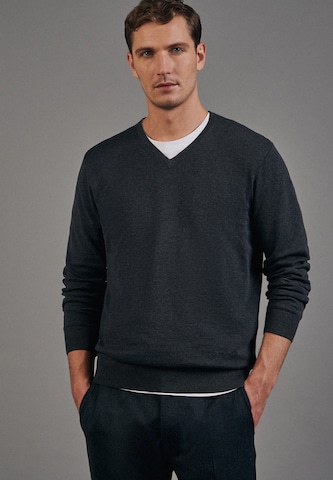 SEIDENSTICKER Sweater ' Schwarze Rose ' in Grey: front