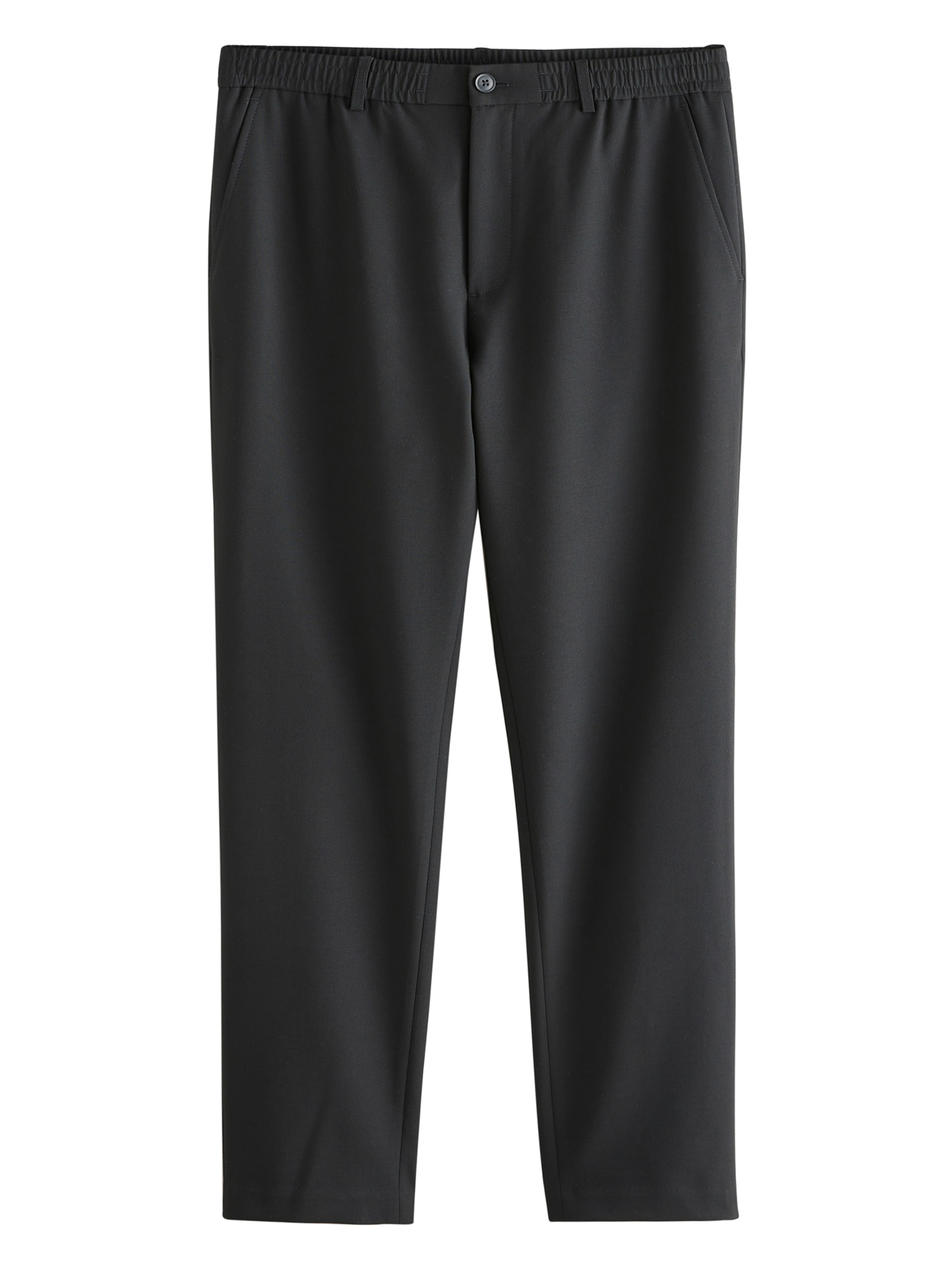 Next Úzky strih Chino nohavice 'Smart Motionflex' - Čierna: predná strana