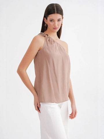 Camicia da donna di MixRay in beige