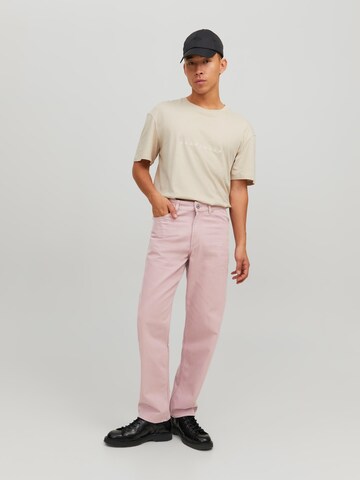 JACK & JONES - Regular Calças de ganga 'Chris' em rosa