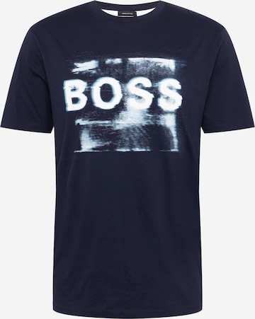 BOSS Casual T-Shirt in Blau: front