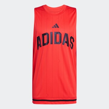 ADIDAS SPORTSWEAR Λειτουργικό μπλουζάκι 'Seasonal Essentials' σε κόκκινο: μπροστά