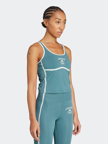 zaļš ADIDAS PERFORMANCE Sporta topiņš 'HERITAGE': no priekšpuses