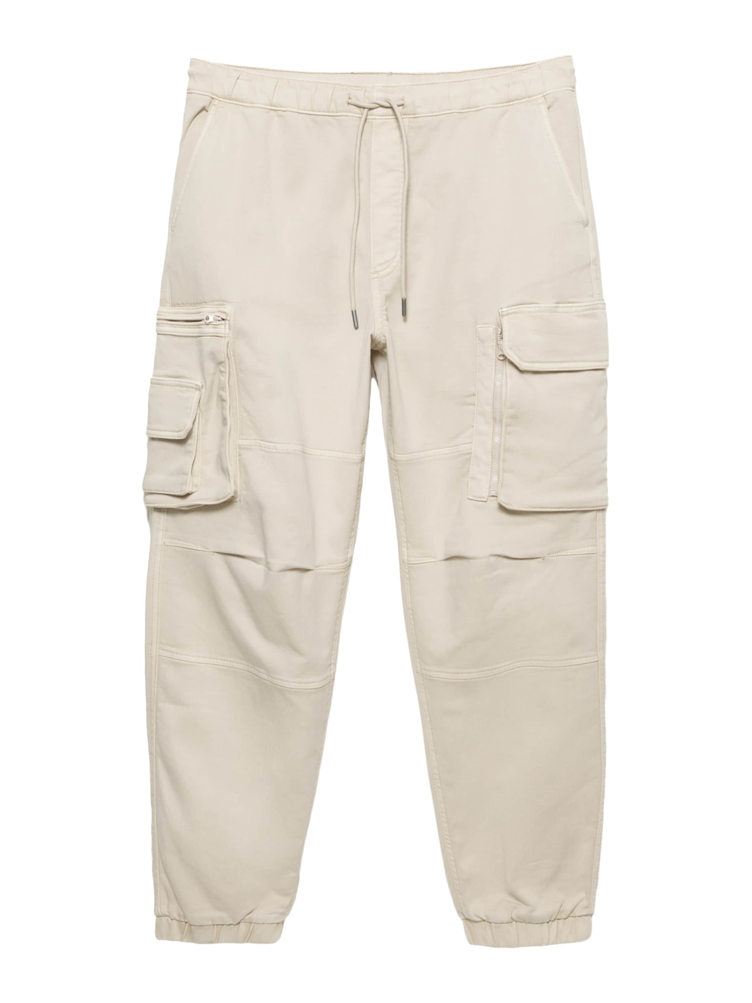 Pull&Bear Kargo hlače | bež barva, Prikaz izdelka