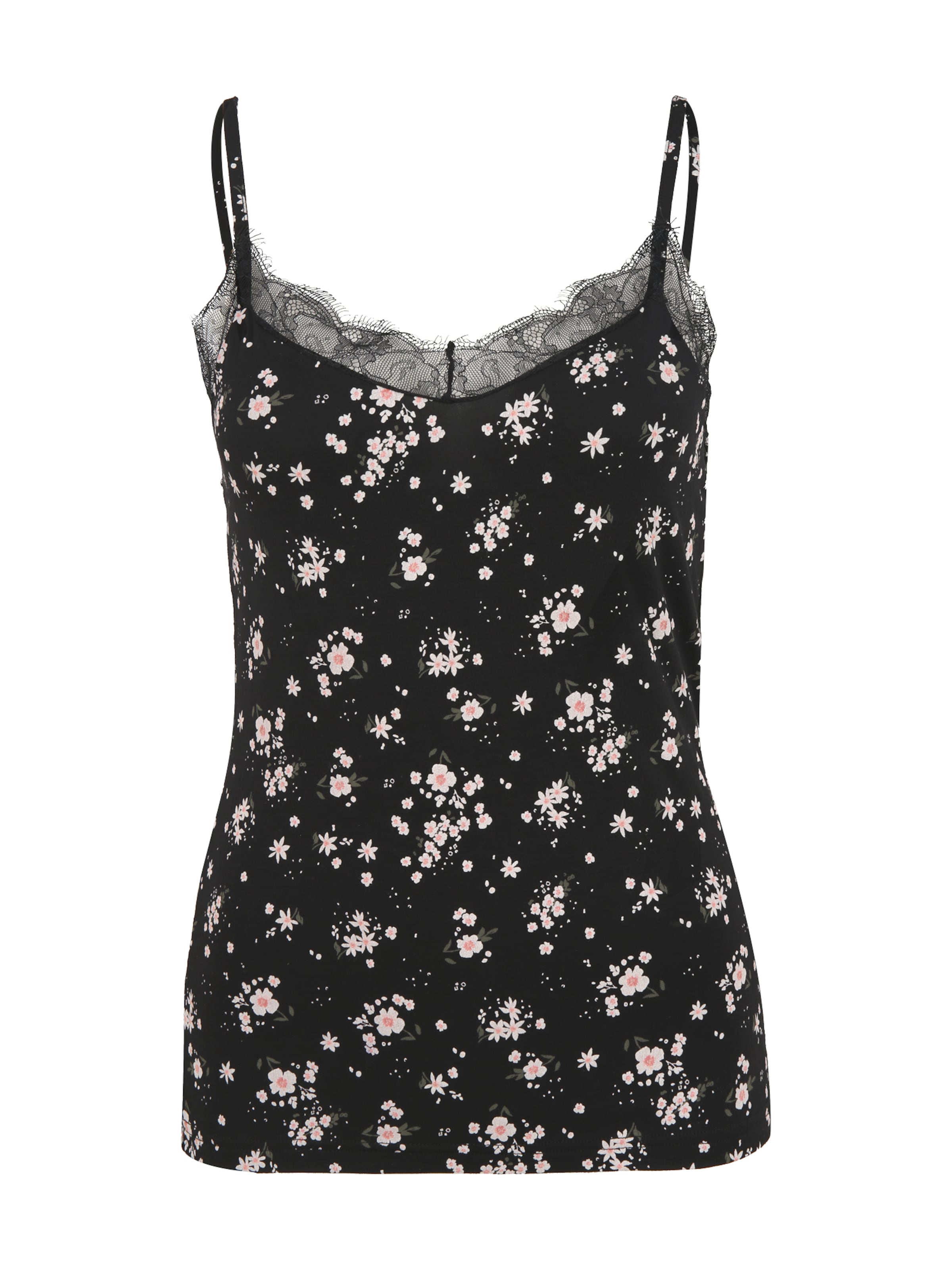 Bluză de noapte de la s.Oliver pe negru: față