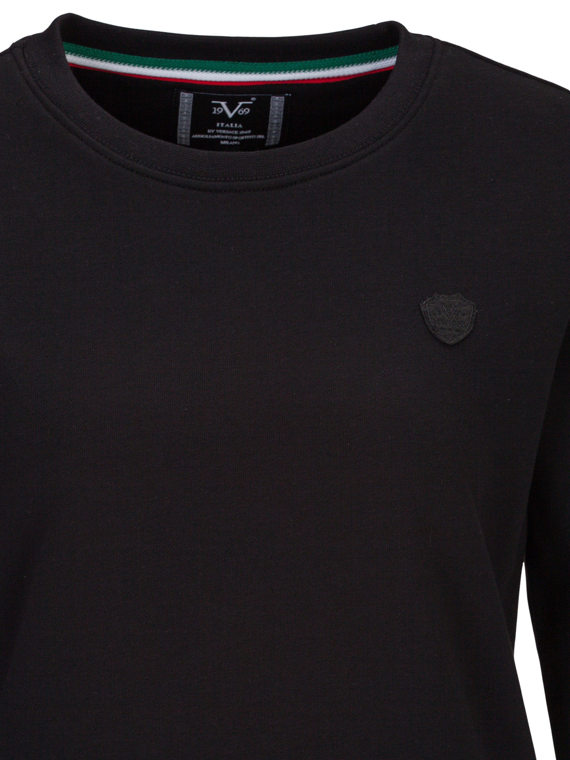 19V69 ITALIA Sweatshirt 'Bonnie' in Schwarz